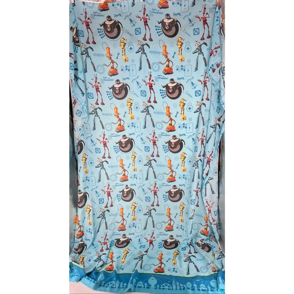 Vintage Robots Animated Movie Sheet Set 2005 Y2K Kidcore